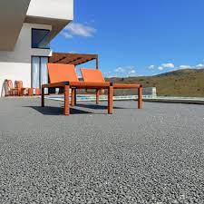 Piso Drenante Monolitico em cor de grafite