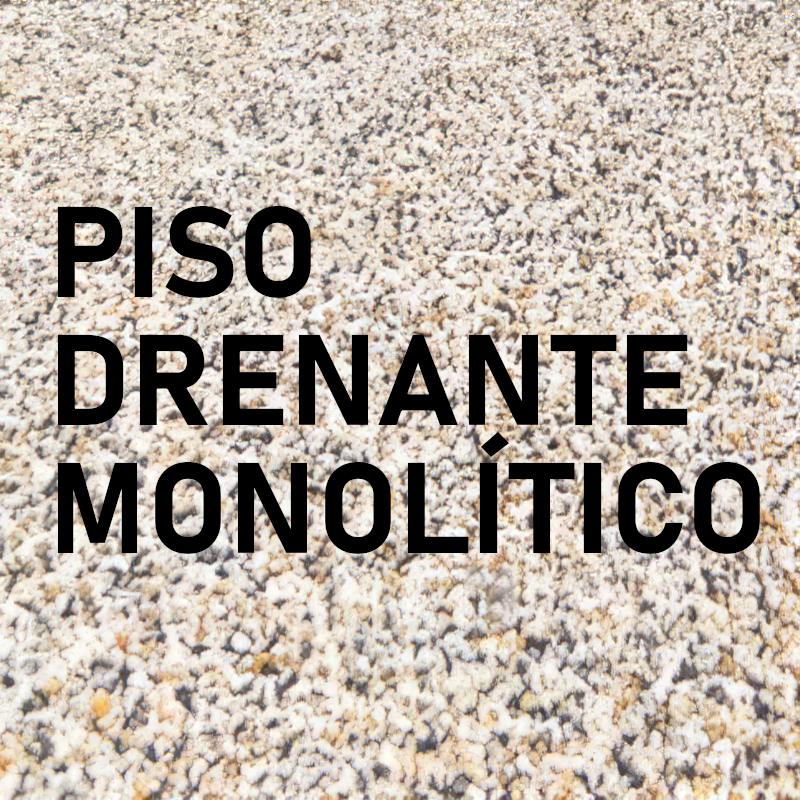 piso drenante monolítico